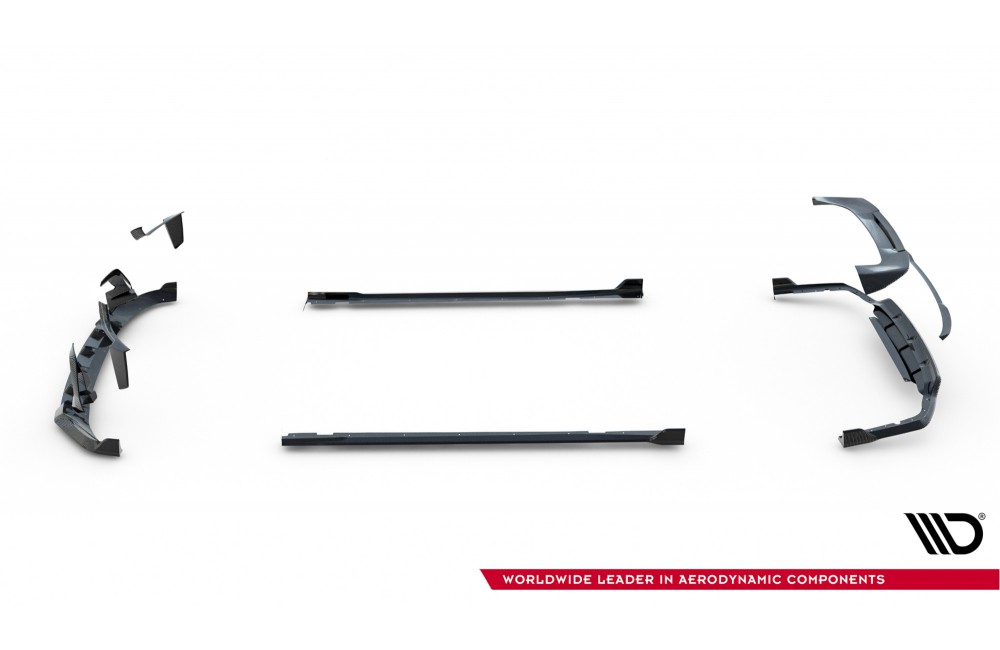 Set of Prepreg Carbon Splitters V.2 BMW X7 M-Pack G07 Facelift