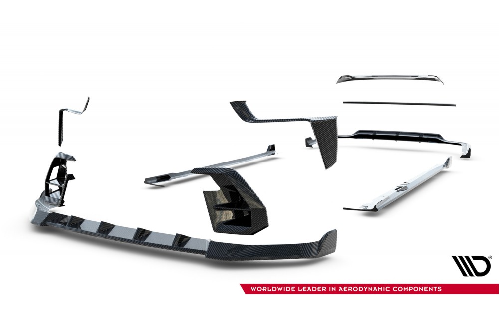 Set of Prepreg Carbon Splitters V.2 BMW X7 M-Pack G07 Facelift