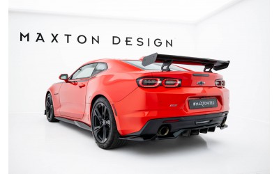 Carbon Spoiler With Internal Brackets Uprights Chevrolet Camaro SS Mk6 Facelift