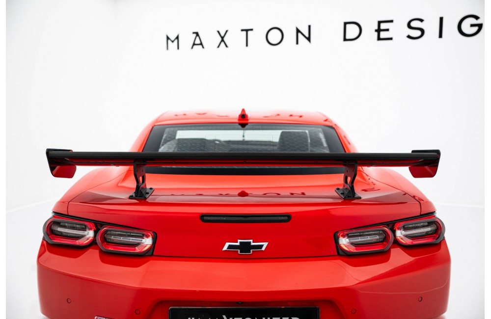 Carbon Spoiler With Internal Brackets Uprights Chevrolet Camaro SS Mk6 Facelift Carbon Spoiler With Internal Brackets Uprights Chevrolet Camaro SS Mk6 Facelift