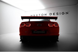 Carbon Spoiler With Internal Brackets Uprights + LED Chevrolet Camaro SS Mk6 Facelift