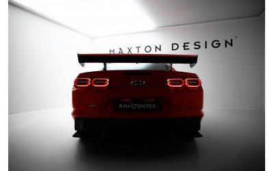 Carbon Spoiler With Internal Brackets Uprights + LED Chevrolet Camaro SS Mk6 Facelift
