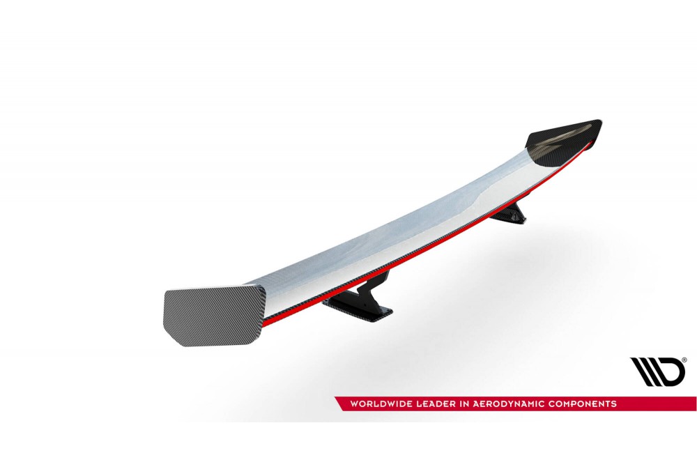 Carbon Spoiler With Internal Brackets Uprights + LED Chevrolet Camaro SS Mk6 Facelift