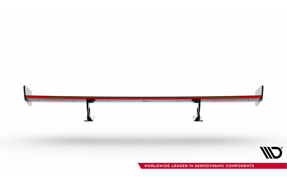 Carbon Spoiler With Internal Brackets Uprights + LED Chevrolet Camaro SS Mk6 Facelift