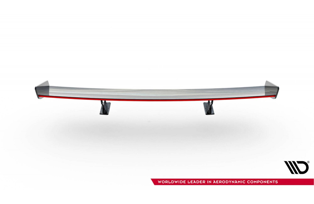 Carbon Spoiler With Internal Brackets Uprights + LED Chevrolet Camaro SS Mk6 Facelift