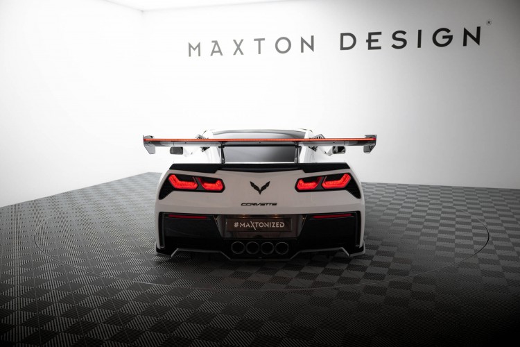 Αεροτομή Carbon Με Άνω Στήριγμα + LED Chevrolet Corvette Stingray / Grand Sport C7