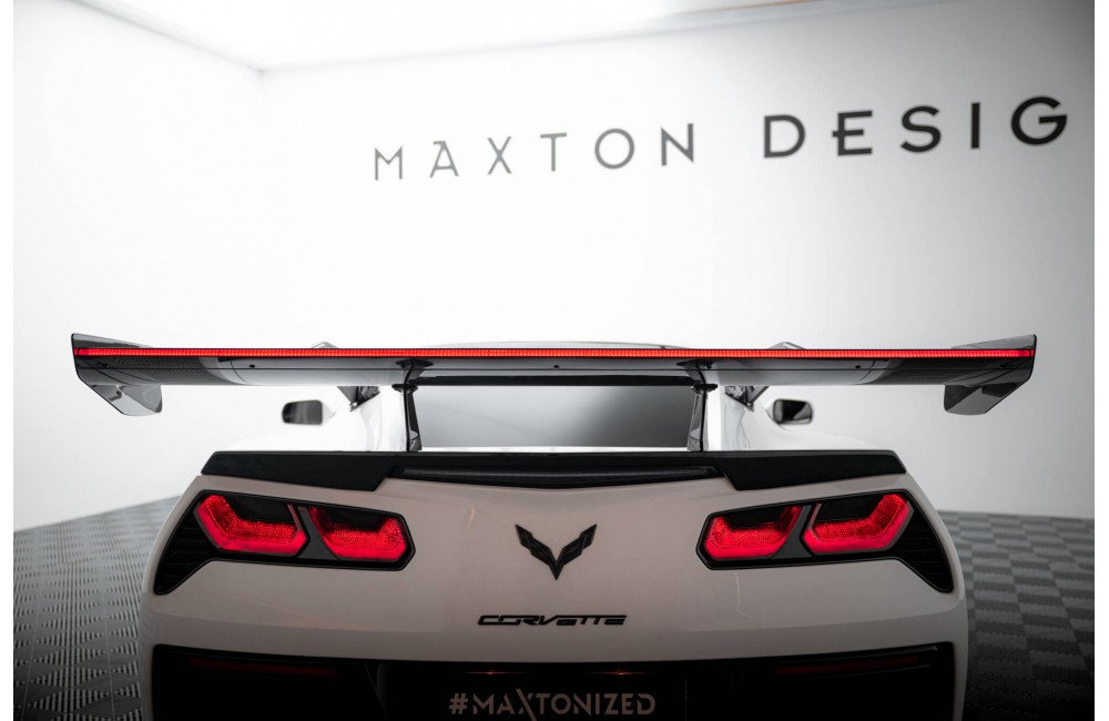 Carbon Spoiler With Upper Swan Mounting + LED Chevrolet Corvette Stingray / Grand Sport C7 Carbon Spoiler With Upper Swan Mounting + LED Chevrolet Corvette Stingray / Grand Sport C7
