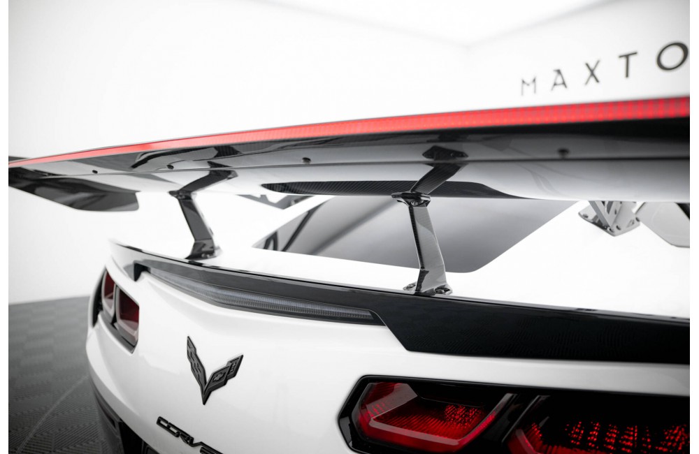 Carbon Spoiler With Upper Swan Mounting + LED Chevrolet Corvette Stingray / Grand Sport C7 Carbon Spoiler With Upper Swan Mounting + LED Chevrolet Corvette Stingray / Grand Sport C7