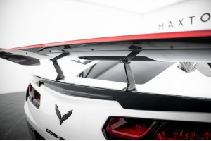 Carbon Spoiler With Upper Swan Mounting + LED Chevrolet Corvette Stingray / Grand Sport C7 Carbon Spoiler With Upper Swan Mounting + LED Chevrolet Corvette Stingray / Grand Sport C7