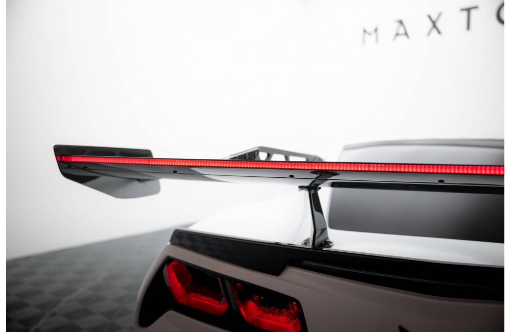 Carbon Spoiler With Upper Swan Mounting + LED Chevrolet Corvette Stingray / Grand Sport C7 Carbon Spoiler With Upper Swan Mounting + LED Chevrolet Corvette Stingray / Grand Sport C7