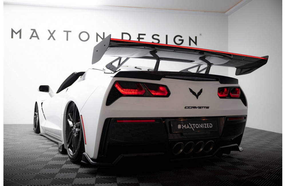 Carbon Spoiler With Upper Swan Mounting + LED Chevrolet Corvette Stingray / Grand Sport C7 Carbon Spoiler With Upper Swan Mounting + LED Chevrolet Corvette Stingray / Grand Sport C7