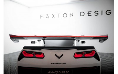 Carbon Spoiler With Upper Swan Mounting + LED Chevrolet Corvette Stingray / Grand Sport C7