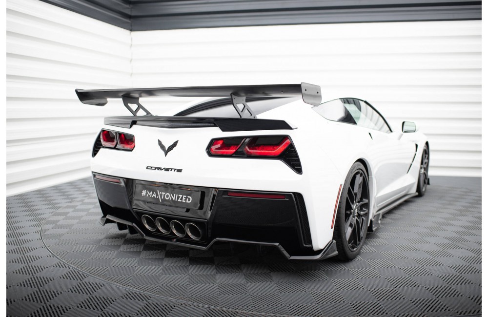 Carbon Spoiler With Internal Brackets Uprights Chevrolet Corvette Stingray / Grand Sport C7 Carbon Spoiler With Internal Brackets Uprights Chevrolet Corvette Stingray / Grand Sport C7