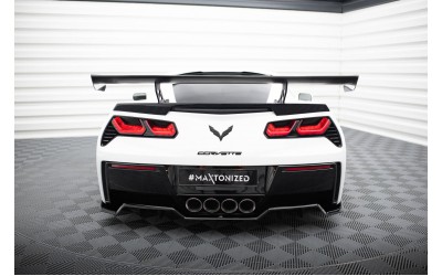 Carbon Spoiler With Internal Brackets Uprights Chevrolet Corvette Stingray / Grand Sport C7