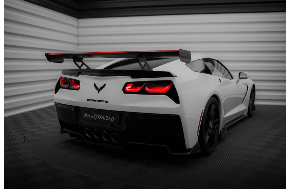 Carbon Spoiler With Internal Brackets Uprights + LED Chevrolet Corvette Stingray / Grand Sport C7 Carbon Spoiler With Internal Brackets Uprights + LED Chevrolet Corvette Stingray / Grand Sport C7