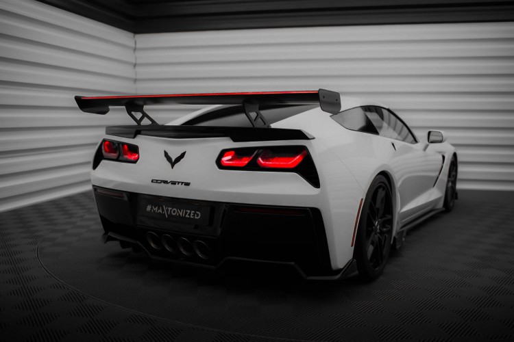Αεροτομή Carbon Με Εσωτερικά Στηρίγματα + LED Chevrolet Corvette Stingray / Grand Sport C7