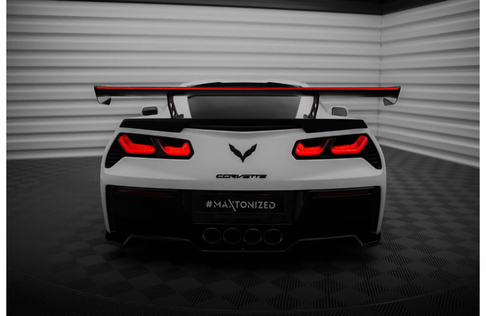 Carbon Spoiler With Internal Brackets Uprights + LED Chevrolet Corvette Stingray / Grand Sport C7 Carbon Spoiler With Internal Brackets Uprights + LED Chevrolet Corvette Stingray / Grand Sport C7