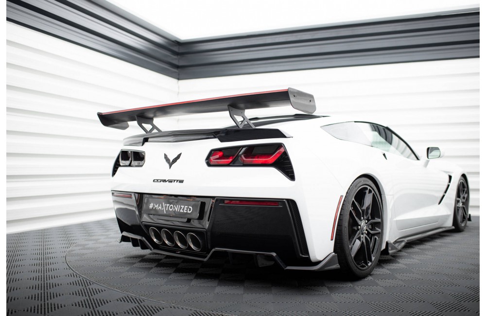 Carbon Spoiler With Internal Brackets Uprights + LED Chevrolet Corvette Stingray / Grand Sport C7 Carbon Spoiler With Internal Brackets Uprights + LED Chevrolet Corvette Stingray / Grand Sport C7