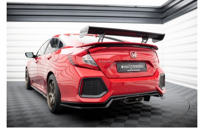Carbon Spoiler With Internal Brackets Uprights Honda Civic SI Mk10