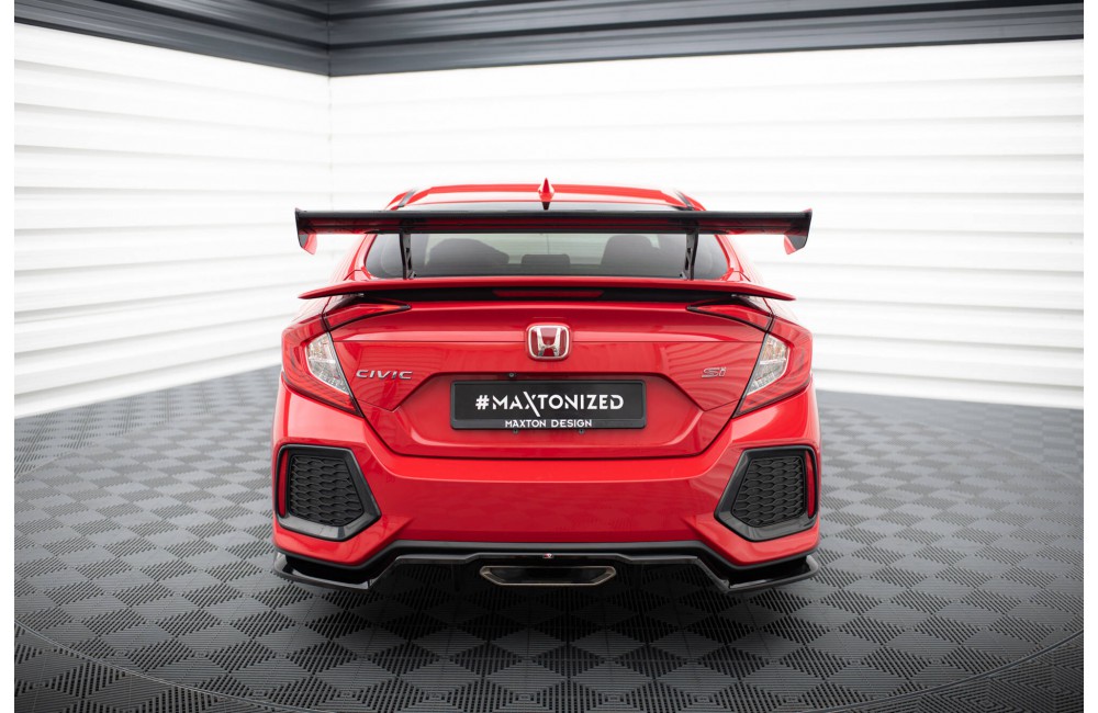 Carbon Spoiler With Internal Brackets Uprights Honda Civic SI Mk10