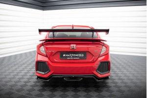 Carbon Spoiler With Internal Brackets Uprights Honda Civic SI Mk10