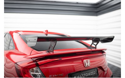 Carbon Spoiler With Internal Brackets Uprights Honda Civic SI Mk10