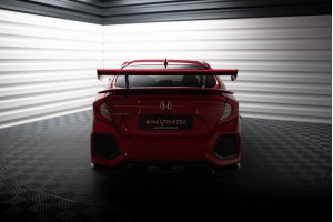 Carbon Spoiler With Internal Brackets Uprights + LED Honda Civic SI Mk10 Carbon Spoiler With Internal Brackets Uprights + LED Honda Civic SI Mk10