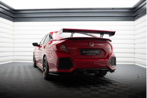 Carbon Spoiler With Internal Brackets Uprights + LED Honda Civic SI Mk10 Carbon Spoiler With Internal Brackets Uprights + LED Honda Civic SI Mk10