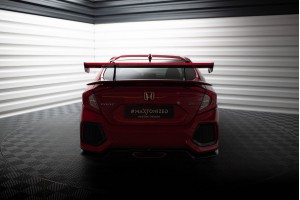 Carbon Spoiler With Upper Swan Mounting + LED Honda Civic SI Mk10 Carbon Spoiler With Upper Swan Mounting + LED Honda Civic SI Mk10
