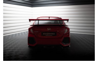 Carbon Spoiler With Upper Swan Mounting + LED Honda Civic SI Mk10