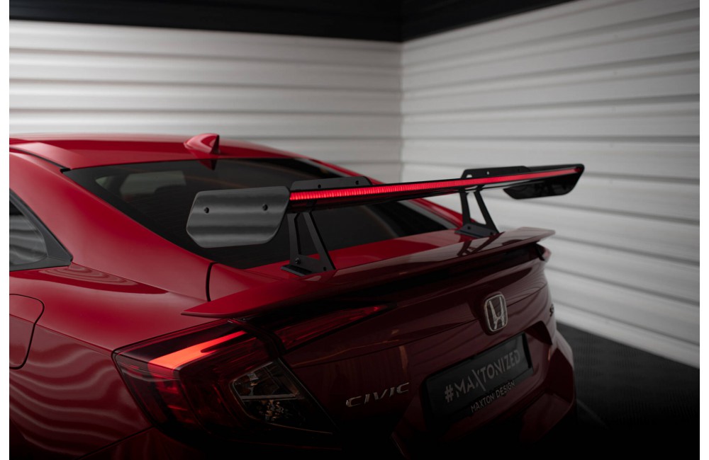 Carbon Spoiler With Upper Swan Mounting + LED Honda Civic SI Mk10 Carbon Spoiler With Upper Swan Mounting + LED Honda Civic SI Mk10