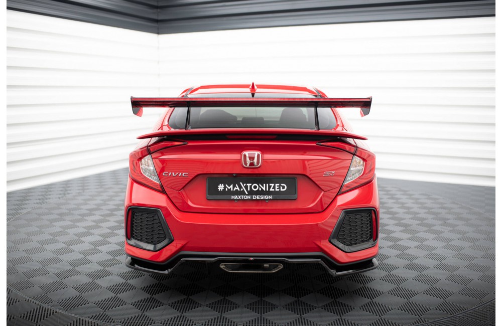 Carbon Spoiler With Upper Swan Mounting + LED Honda Civic SI Mk10 Carbon Spoiler With Upper Swan Mounting + LED Honda Civic SI Mk10