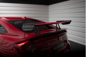 Carbon Spoiler With Upper Swan Mounting + LED Honda Civic SI Mk10 Carbon Spoiler With Upper Swan Mounting + LED Honda Civic SI Mk10