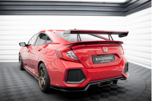 Carbon Spoiler With Upper Swan Mounting + LED Honda Civic SI Mk10 Carbon Spoiler With Upper Swan Mounting + LED Honda Civic SI Mk10