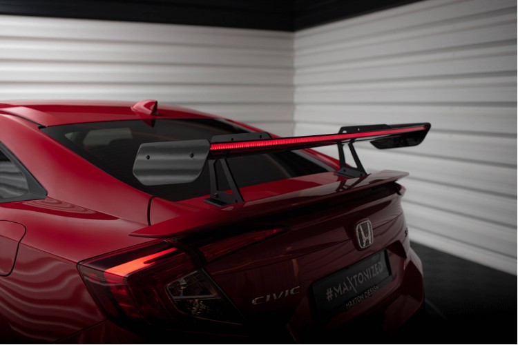 Αεροτομή από carbon με ανώτερο στήριγμα + LED Honda Civic SI Mk10