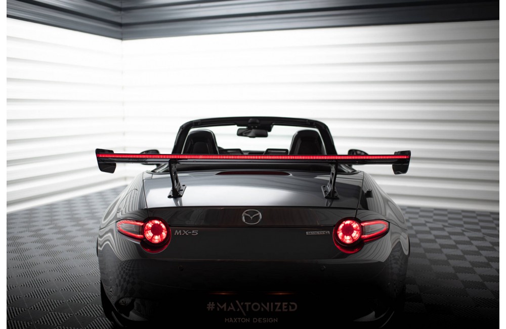 Carbon Spoiler With Internal Brackets Uprights + LED Mazda MX-5 ND (Mk4)