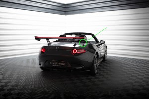 Carbon Spoiler With Internal Brackets Uprights + LED Mazda MX-5 ND (Mk4)