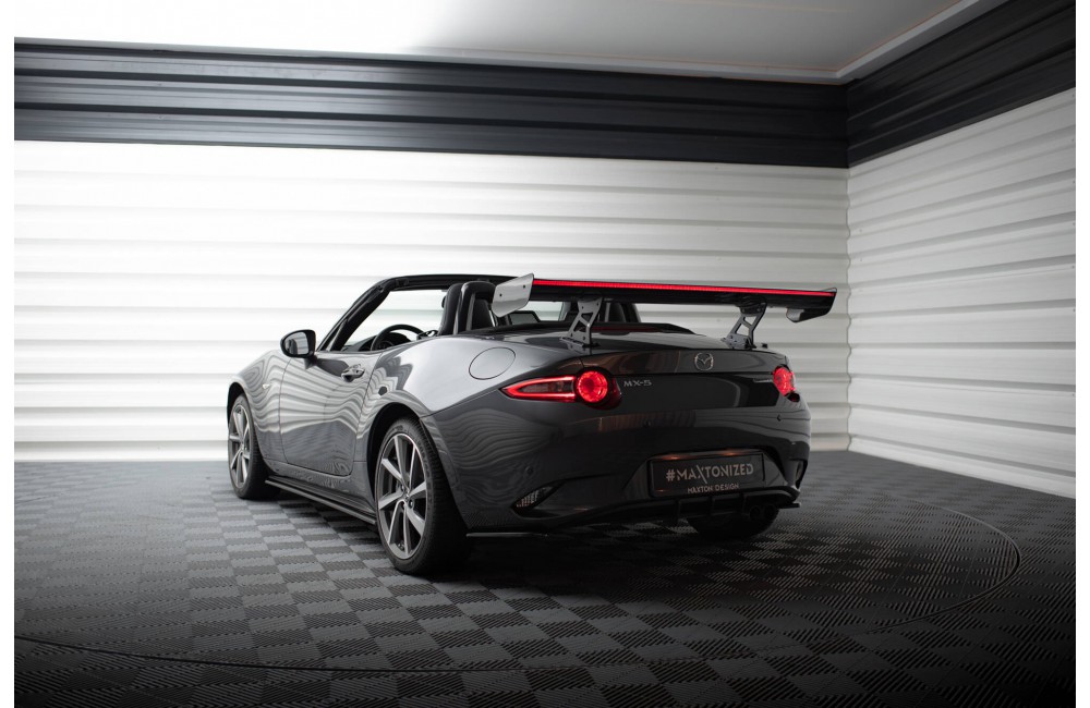 Carbon Spoiler With Internal Brackets Uprights + LED Mazda MX-5 ND (Mk4)