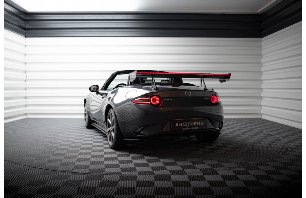 Carbon Spoiler With Upper Swan Mounting + LED Mazda MX-5 ND (Mk4) Carbon Spoiler With Upper Swan Mounting + LED Mazda MX-5 ND (Mk4)