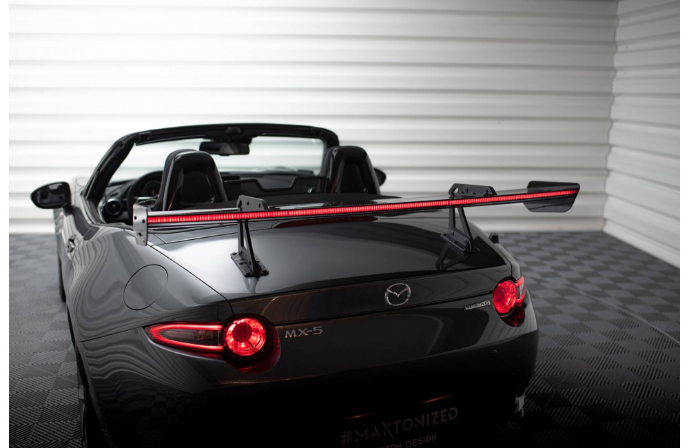 Carbon Spoiler With Upper Swan Mounting + LED Mazda MX-5 ND (Mk4) Carbon Spoiler With Upper Swan Mounting + LED Mazda MX-5 ND (Mk4)