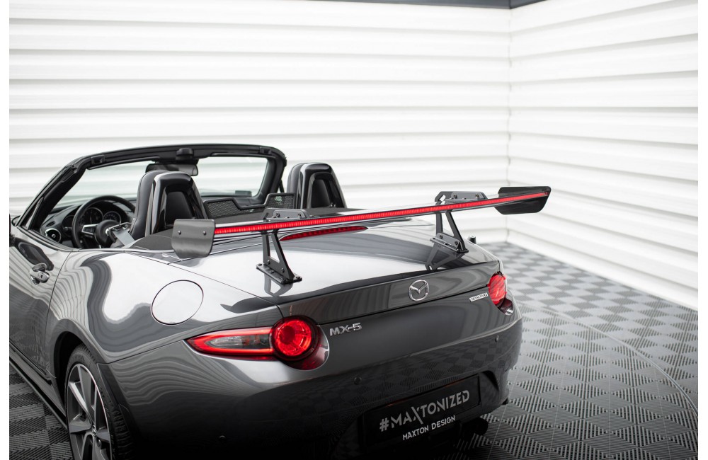 Carbon Spoiler With Upper Swan Mounting + LED Mazda MX-5 ND (Mk4) Carbon Spoiler With Upper Swan Mounting + LED Mazda MX-5 ND (Mk4)