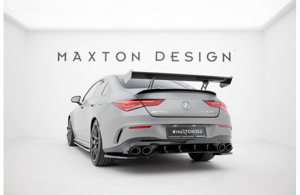 Carbon Spoiler With Internal Brackets Uprights Mercedes-Benz CLA Coupe C118 / C118 Facelift Carbon Spoiler With Internal Brackets Uprights Mercedes-Benz CLA Coupe C118 / C118 Facelift