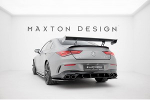 Carbon Spoiler With Internal Brackets Uprights Mercedes-Benz CLA Coupe C118 / C118 Facelift Carbon Spoiler With Internal Brackets Uprights Mercedes-Benz CLA Coupe C118 / C118 Facelift