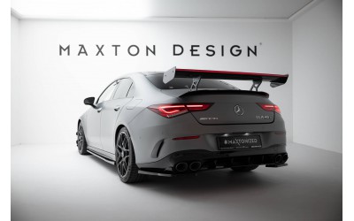 Carbon Spoiler With Internal Brackets Uprights + LED Mercedes-Benz CLA Coupe C118 / C118 Facelift