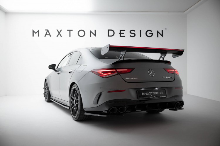 Carbon Αεροτομή Με Εσωτερικά Στηρίγματα Uprights + LED Mercedes-Benz CLA Coupe C118 / C118 Facelift