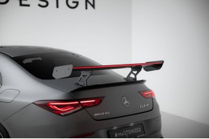 Carbon Spoiler With Internal Brackets Uprights + LED Mercedes-Benz CLA Coupe C118 / C118 Facelift Carbon Spoiler With Internal Brackets Uprights + LED Mercedes-Benz CLA Coupe C118 / C118 Facelift
