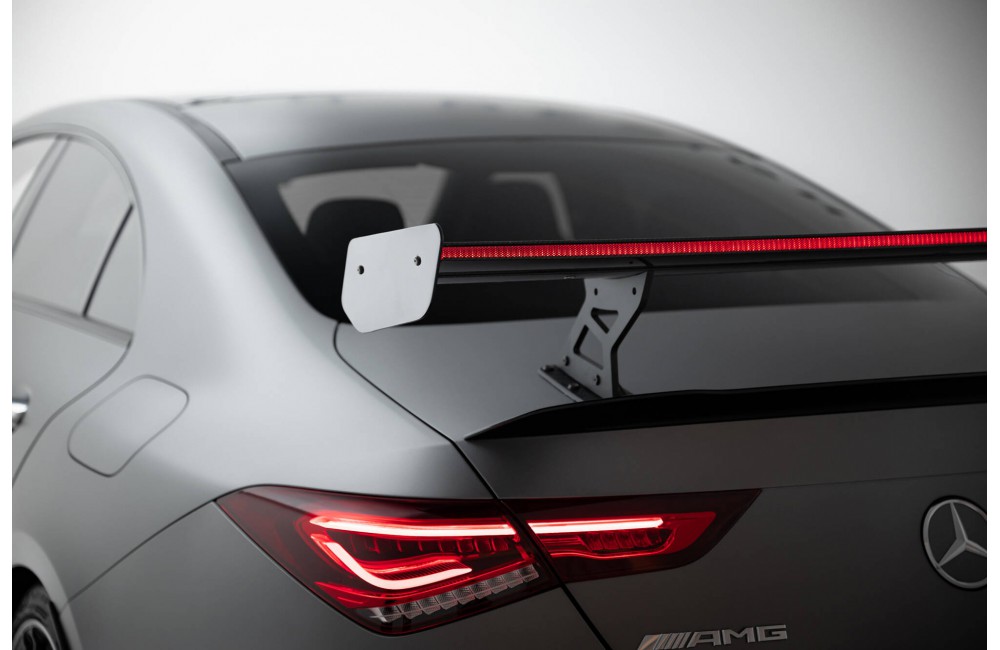 Carbon Spoiler With Internal Brackets Uprights + LED Mercedes-Benz CLA Coupe C118 / C118 Facelift Carbon Spoiler With Internal Brackets Uprights + LED Mercedes-Benz CLA Coupe C118 / C118 Facelift