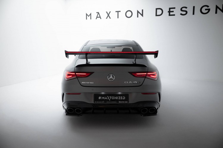 Carbon Αεροτομή Με Εσωτερικά Στηρίγματα Uprights + LED Mercedes-Benz CLA Coupe C118 / C118 Facelift