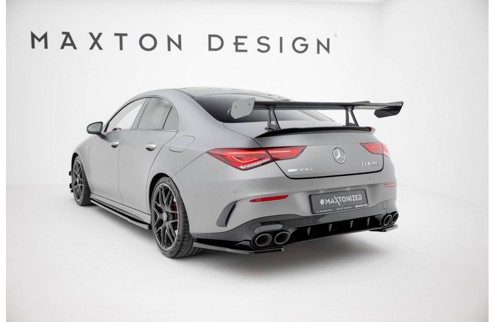 Carbon Spoiler With Upper Swan Mounting Mercedes-Benz CLA Coupe C118 / C118 Facelift Carbon Spoiler With Upper Swan Mounting Mercedes-Benz CLA Coupe C118 / C118 Facelift