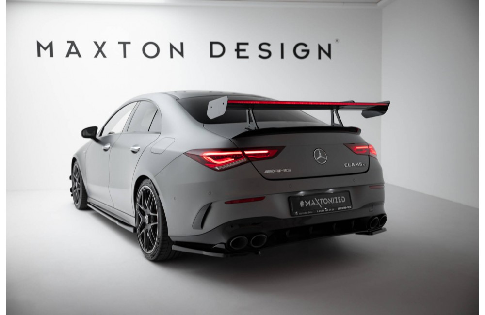 Carbon Spoiler With Upper Swan Mounting + LED Mercedes-Benz CLA Coupe C118 / C118 Facelift